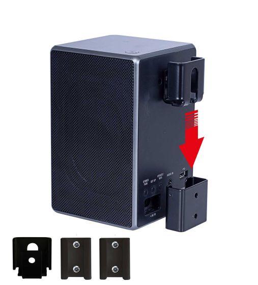 Vebos portable uchwyt scienny do Sony SRS-ZR5 w kolorze czarnym