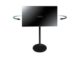 Vebos stojak telewizja obrotowy czarny