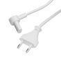 Vebos kabel zasilajacy z katowa wtyczka do Sonos Era 300 w kolorze bialym 25cm detal