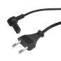 Vebos kabel zasilajacy z katowa wtyczka do Sonos Era 300 w kolorze czarnym 25cm detal