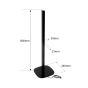 Wymiary Vebos stojak do Samsung Music Studio 7 w kolorze bialym 800 mm