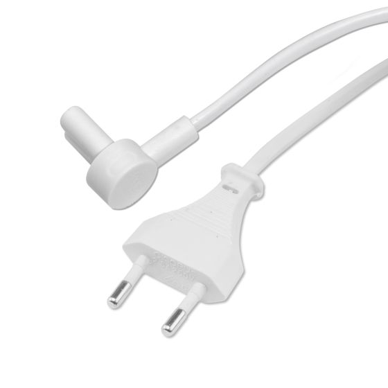 Vebos kabel zasilajacy z katowa wtyczka do Sonos Era 100 3m w kolorze bialym