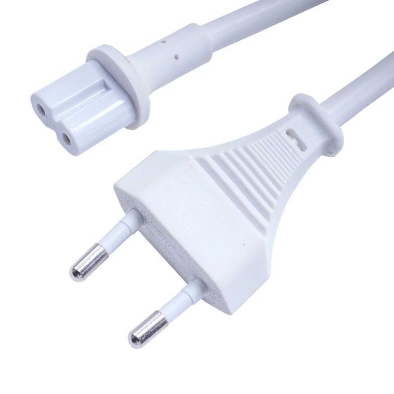 Vebos kabel zasilajacy z katowa wtyczka do Sonos Beam 3m w kolorze bialym