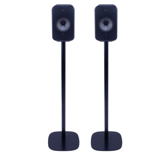Para Vebos stojaki z KEF LSX w kolorze czarnym