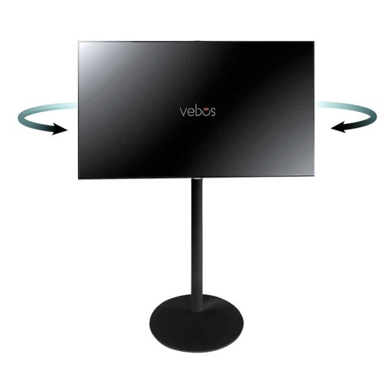 Vebos stojak telewizja obrotowy czarny
