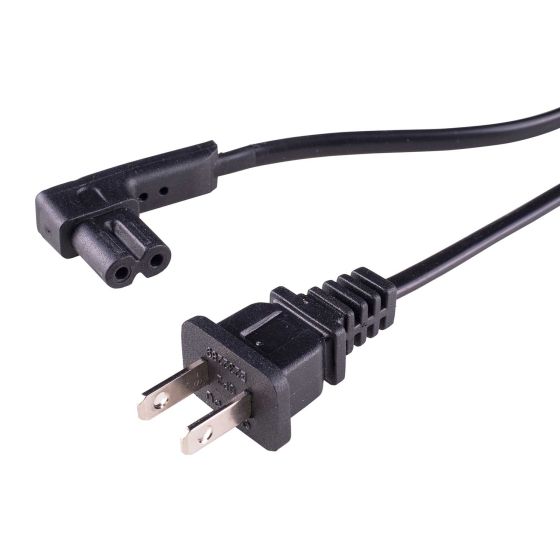 Produkt Kabel Do Urzadzenia - Wtyczka C7 Prostopadla 90 Stopni Do USA - Kabel Zasilajacy Z Wtyczka USA Do, Euro 8-Shaped Female (C7), Dlugosc Kabla: 5 Metrów